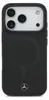Housse iPhone 17 Pro Mercedes cuir véritable noir logo Voir les images du produit 3