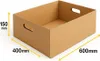 A cardboard storage box with dimensions indicated. Náhled obrázku produktu