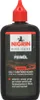 A black bottle of NIGRIN Bike-Care Feinöl with a red cap and a label. Produktbild-Vorschau