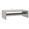 vidaXL Monitorständer Betongrau 42x24x13 cm Holzwerkstoff Produktbild-Vorschau 12