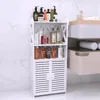 Badezimmerschrank Badschrank mit Tür und Regal 90 x 40 x 25 Produktbild-Vorschau 3