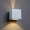 Lucande LED-Außenwandleuchte Jarno, weiß, Metall, 9cm Produktbild-Vorschau 2