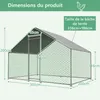 GIHAUVIA Poulailler 3x2x2m pour petits animaux Enclos Voir les images du produit 2