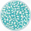 Komposition aus Wildblumen und Blättern– Vinyl Fußmatte – Ø Produktbild-Vorschau 1