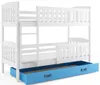 Kinderhochbett mit Stauraum und Matratzen 80x190 BRIGID – Produktbild-Vorschau 2