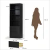 BEALIFE - Scaffale a colonna 60x34x180 cm con 2 cassetti | Anteprima dell’immagine prodotto 2