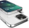 A clear protective case for a smartphone, shown from a diagonal angle, highlighting the phone's screen and camera module. Podgląd zdjęcia produktu