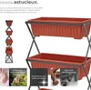 Jardinière verticale avec 4 bacs à fleurs 52 x 21 x 127 cm Voir les images du produit 3
