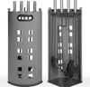 tectake® Kaminbesteck 5-teilig 23 x 14,5 x 58 cm Voir les images du produit 10