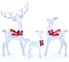 COSTWAY 3-delige LED-rendierfamilie, kerstverlichting met Productafbeelding-voorbeeld 1