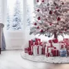 Weihnachtsbaum Decke Christbaumdecke 90 cm, Gro? Kunstfell Produktbild-Vorschau 2
