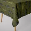 SCHÖNER LEBEN. Tischdecke Doubleface Art Déco Blätter Produktbild-Vorschau 1