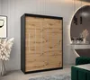 A bedroom scene featuring a sliding door wardrobe, a vanity with a mirror, and decorative elements. Produktbild-Vorschau