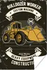 MuchoWow® Poster Bulldozer - Retro - Angebot 40x60 cm - Produktbild-Vorschau 1