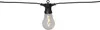 A single string light bulb on a black cord against a white background. Podgląd zdjęcia produktu