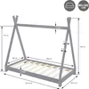 ML-Design detská posteľ tipi 80x160 cm s matracom a Náhľad obrázku produktu 9