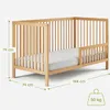 Lit bébé Kids Collective, lit à barreaux avec barrière de Voir les images du produit 2