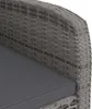 vidaXL 9-tlg. Garten-Essgruppe mit Kissen Poly Rattan Grau Produktbild-Vorschau 20