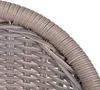 A close-up view of the woven texture of a gray rattan garden daybed. Náhled obrázku produktu