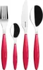 GUZZINI Feeling Set de couverts 24 pièces rouge transparent Voir les images du produit 2