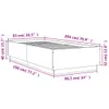 VidaXL 3209723, Weiß, 93 cm, 2,03 m, 40 cm, 900 x 2000 mm, Produktbild-Vorschau 6