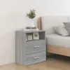 vidaXL Nachttisch Grau Sonoma 50x32x60 cm -  Nachttische Produktbild-Vorschau 2