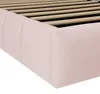 Lit enfant 90x200 cm, revêtement en velours rose, lit Voir les images du produit 15