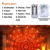 Spinnennetz Lichterkette LED Halloween Lichternetz 8 Produktbild-Vorschau 2