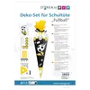 itenga DEKO-SET für SCHULTÜTE FUSSBALL gelb schwarz Produktbild-Vorschau 2