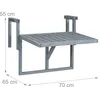 Tavolo sospeso da balcone RD38392 Anteprima dell’immagine prodotto 4