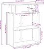 vidaXL Bancone da reception effetto legno vecchio Anteprima dell’immagine prodotto 8