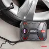A car tire inflator is connected to a car tire, with the inflator unit displaying a digital reading. Náhľad obrázku produktu