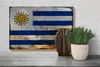 Holzschild Flagge Uruguay 30x20cm Flag of Uruguay Rost Produktbild-Vorschau 4