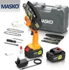 MASKO® Mini-Kettensäge mit Akku 8000mAh | Handkettensäge Produktbild-Vorschau 5