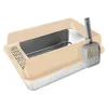 Katzenklo Edelstahl ,XL Offene Katzentoilette Edelstahl 28L Produktbild-Vorschau 4