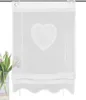 Bändchenrollo bestickt Corazon weiß 130 x 80 cm Produktbild-Vorschau 2