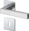 A door handle set with a square escutcheon plate. Produktbild-Vorschau