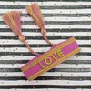 LS-LebenStil Canvas Statement Armband Love Lila Magenta Produktbild-Vorschau 3