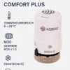 Aqbau, sada 4 termostatických hlavic pro radiátory, závit Náhled obrázku produktu 9