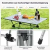 GOPLUS Campingtisch Aluminium 90x60cm, Picknicktisch Produktbild-Vorschau 3