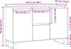 vidaXL Sideboard Weiß 101,5x35x70 cm Holzwerkstoff Produktbild-Vorschau 8