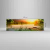 Bild auf Leinwand - Leinwandbild - Brücke See - 160x50cm - Produktbild-Vorschau 3