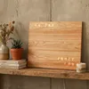 WordClock Jupiter Holz Optik - elegante Wortuhr in Deutsch Produktbild-Vorschau 9