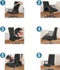 Bürostuhlbezug – Universeller, abnehmbarer und elastischer Produktbild-Vorschau 3
