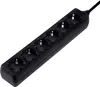 hama 30393 6-fach Steckdosenleiste schwarz Anteprima dell’immagine prodotto 1