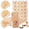 10 kleine natur braun Papiertüte weihnachtlich Verpackung Produktbild-Vorschau 1