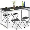 Set tavolo da campeggio Relaxdays, pieghevole, 4 sedie, Anteprima dell’immagine prodotto 1