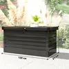 Gartenbox Metall 450L Kissenbox mit doppelwandig Deckel 120 Produktbild-Vorschau 3