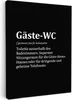 MuchoWow® - Leinwandbilder - Zitate - Gästetoilette - Produktbild-Vorschau 1