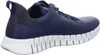 A side view of a blue and white sneaker. Produktbild-Vorschau